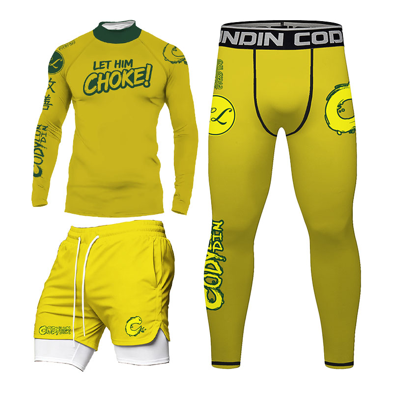 Rash Guard - Set Rashguard Uomo BJJ No Gi