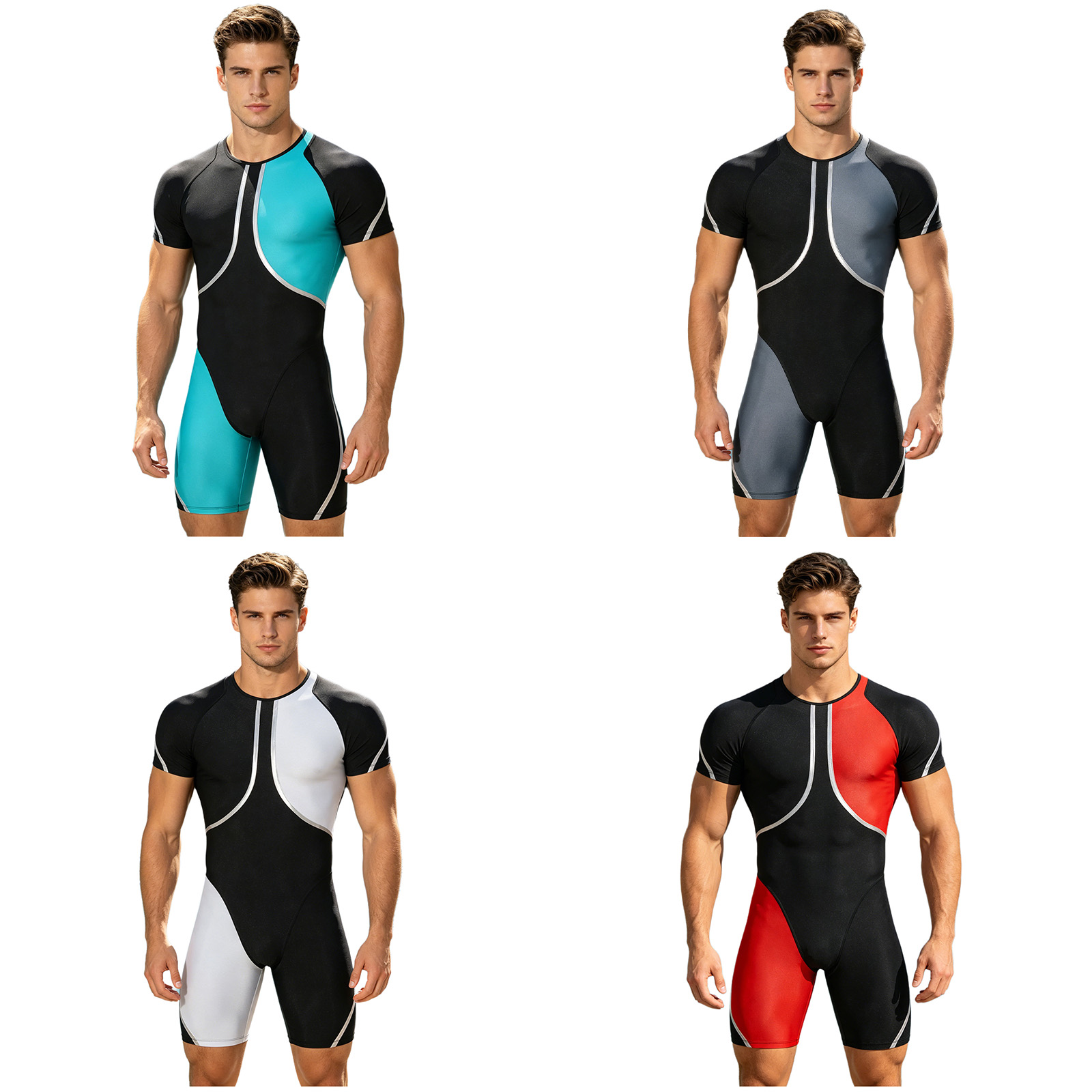 Wetsuit Men - Costume da bagno intero da uomo,